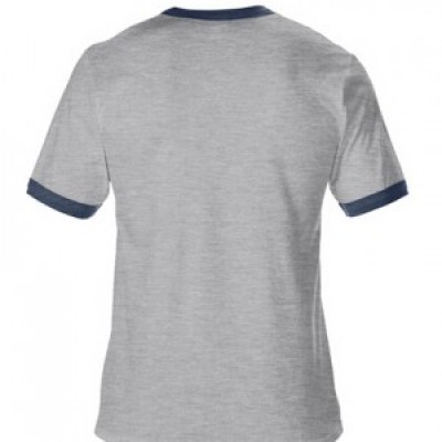 SKT034 Blue/gray FA295 short-sleeved men's T-shirt 76600 T-shirt quick print breathable T-shirt supplier T-shirt price front view